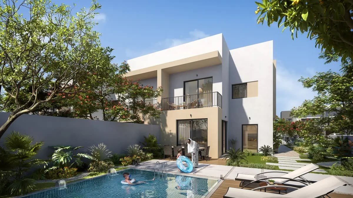 The Dahlias Yas Acres villa exterior by Aldar Properties