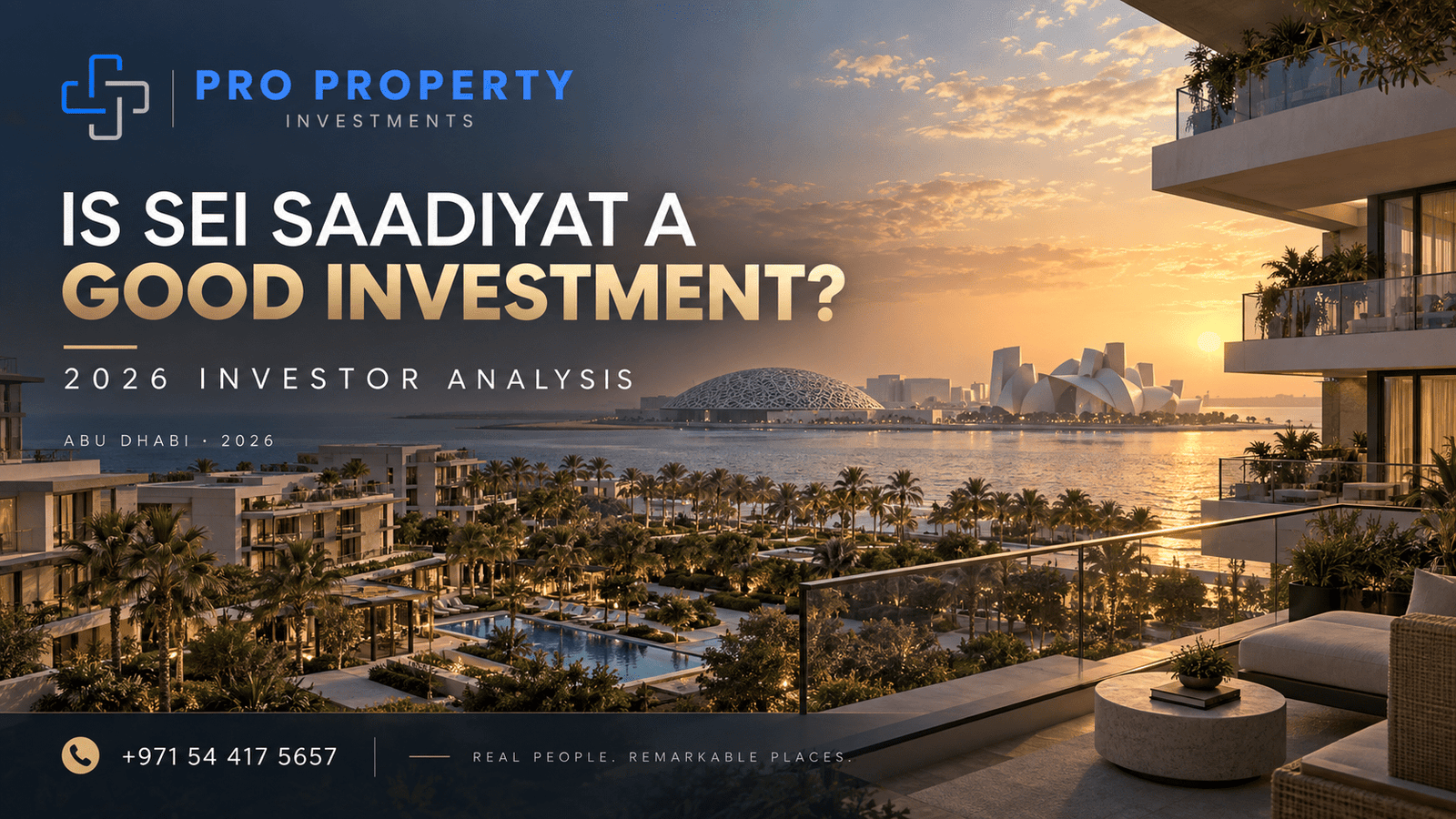 Sei Saadiyat investment analysis in Saadiyat Cultural District Abu Dhabi