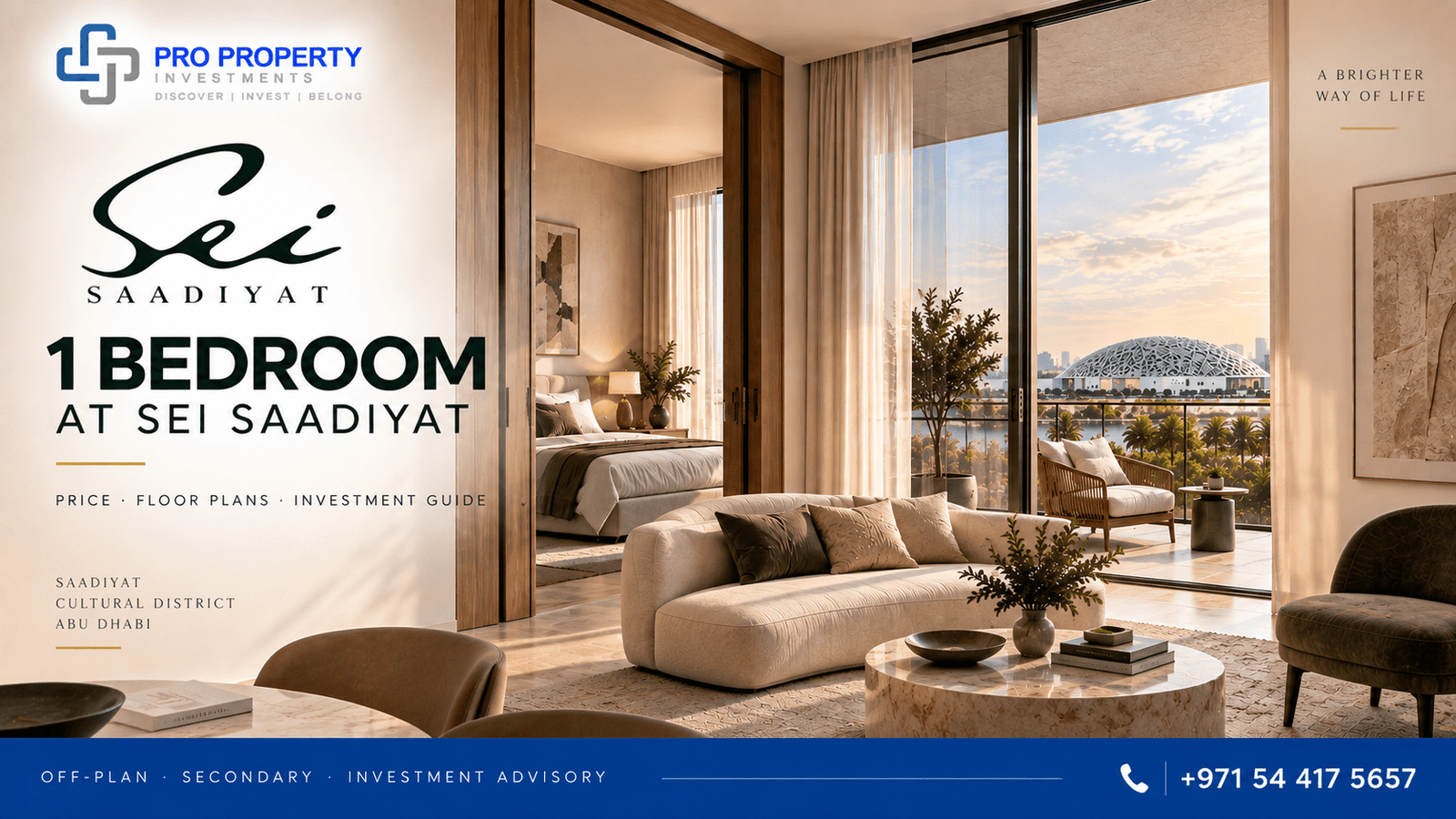 Sei Saadiyat 1 bedroom apartment in Saadiyat Cultural District Abu Dhabi