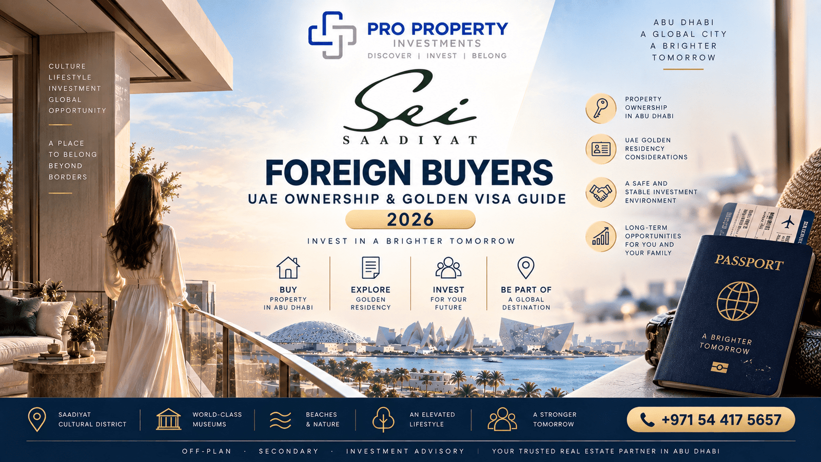 Sei Saadiyat for foreign buyers with Abu Dhabi ownership and Golden Visa property guide